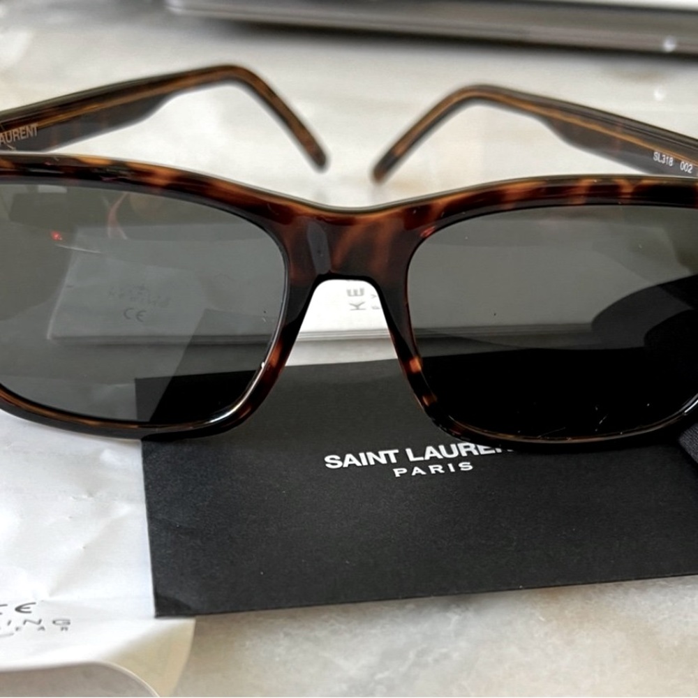Saint Laurent SL318 002 Wayfarer Sunglasses